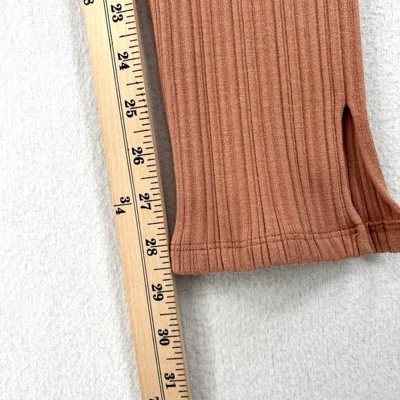 SONG OF STYLE Emmy Ribbed pant Women XXS Pink Peach Pull On Sweater Knit Stretch - Picture 16 of 16